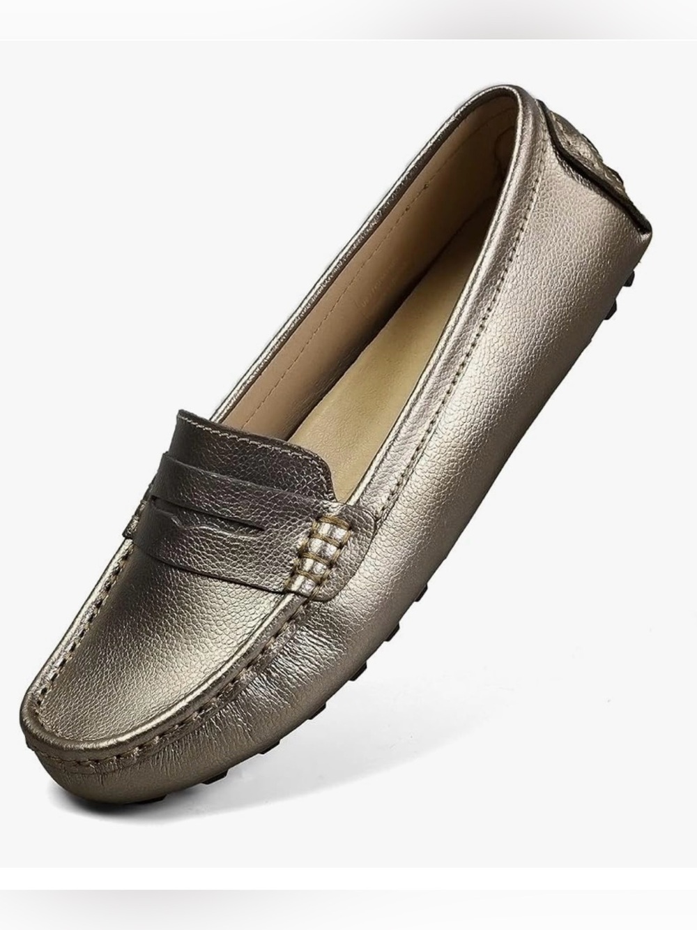 Artisure Women's Classic Comfort Leather Penny Loafers Casual Slip-Ons